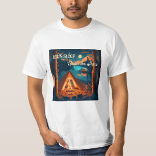 Lasst uns unter den Sternen schlafen   Camping-Kun T-Shirt