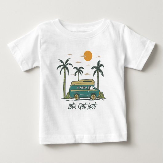 Lasst uns Van Adventure verlieren Baby T-shirt (Vorderseite)