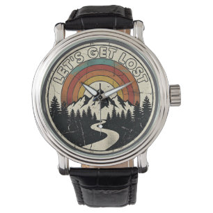 Lasst uns verlorene Retro-Bergabenteuer Outdoor Armbanduhr