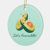 Lasst uns vermeiden Funny Avocados Pun Spaß Weihna Keramik Ornament (Links)