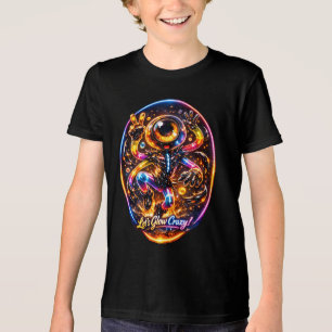 Lasst uns verrückt leuchten – Neon-Alien-Energie-D Tri-Blend Shirt