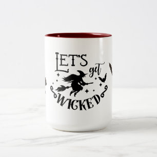 Lasst uns verrückt sein zweifarbige tasse