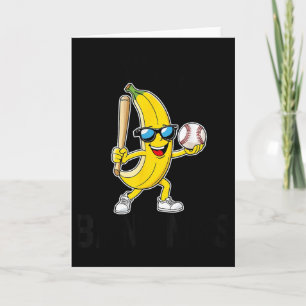 Lasst uns verrückte Bananen lustige Banane Merch  Karte
