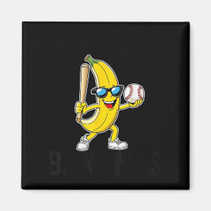 Lasst uns verrückte Bananen lustige Bananen Merch Magnet