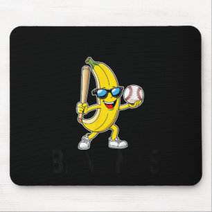 Lasst uns verrückte Bananen lustige Bananen Merch  Mousepad
