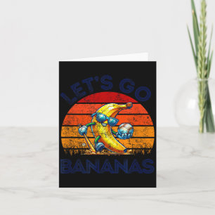 Lasst uns verrückte Bananen sein Lustige Banane Karte