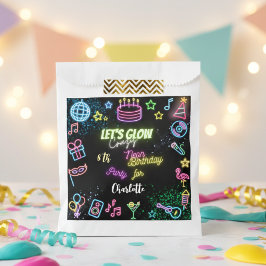 Lasst uns verrückten NeonGeburtstag glühen Geschenktütchen