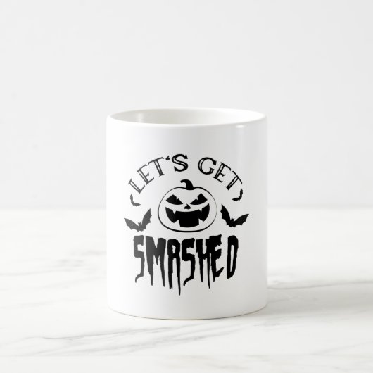 Lasst uns verwöhnten, unheimlichen Halloween-Kürbi Kaffeetasse (Mittel)