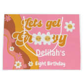 Lasst uns Vintagen Geburtstag erfrischend feiern Große Geschenktüte (Vorderseite)