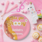 Lasst uns Vintagen Geburtstag erfrischend feiern Pappteller (Party)