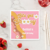 Lasst uns Vintagen Geburtstag erfrischend feiern Serviette (Beispiel)