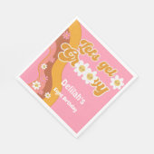 Lasst uns Vintagen Geburtstag erfrischend feiern Serviette (Ecke)