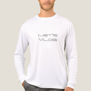 Lasst uns Vlog Minimalist Word Personalisieren T-S Tri-Blend Shirt