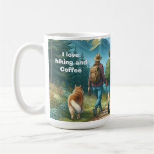 Lasst uns wandern gehen kaffeetasse
