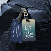 Lasst uns weglaufen | Dreamy Blue Ombre Gepäckanhänger