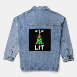 Lasst uns Weihnachten aufleuchten Jeansjacke