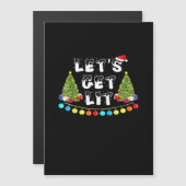 Lasst uns Weihnachten Essenziell bekommen Magnetkarte (Vorne/Hinten)