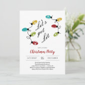 Lasst uns Weihnachten genießen Einladung (Stehend Vorderseite)