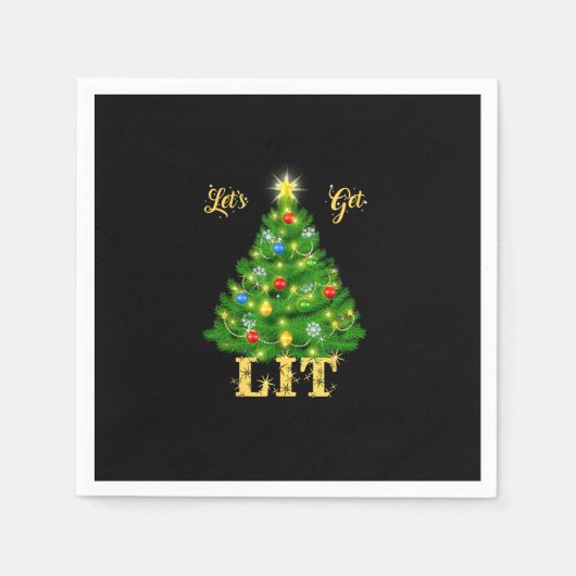 Lasst uns Weihnachten genießen Serviette (Vorderseite)