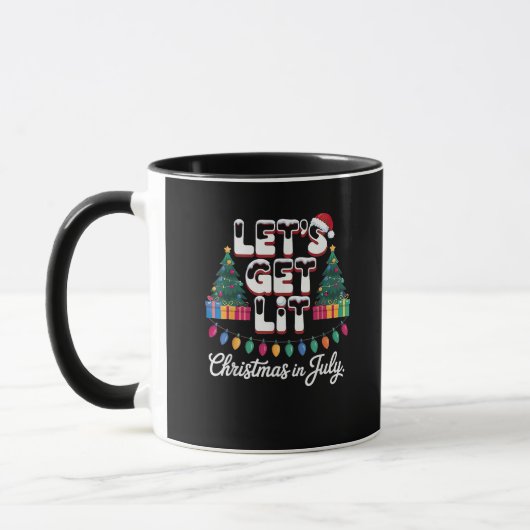 Lasst uns Weihnachten genießen Tasse (Links)