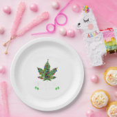 Lasst uns Weihnachten im Juli Weihnachtsbaum bekom Pappteller (Party)