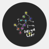 Lasst uns Weihnachten Ketamin holen Runder Aufkleber (Vorderseite)