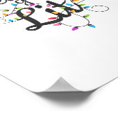 Lasst uns Weihnachten Lässiges Weihnachtslicht bek Poster (Ecke)