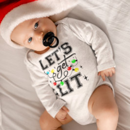 Lasst uns Weihnachten Party Funny - Weihnachten Li Baby Strampler