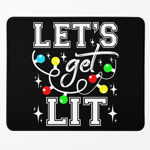 Lasst uns Weihnachten Party Funny - Weihnachten Li Mousepad