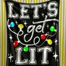 Lasst uns Weihnachten Party Funny - Weihnachten Li Sherpadecke