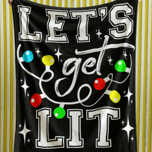 Lasst uns Weihnachten Party Funny - Weihnachten Li Sherpadecke