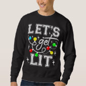 Lasst uns Weihnachten Party Funny - Weihnachten Li Sweatshirt (Vorderseite)