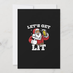 Lasst uns Weihnachten trinken Bier Weihnachten.