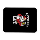 Lasst uns Weihnachten trinken Bier Weihnachten. Magnet (Horizontal)