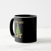Lasst uns Weihnachten trinken lassen Tasse (Vorderseite Links)