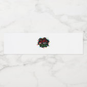 Lasst uns Weihnachten trinken Lights Santa Esse Wasserflaschenetikett (Einzelnes Label)