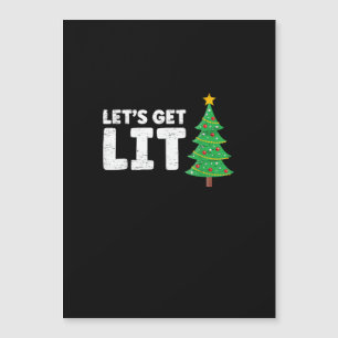 Lasst uns Weihnachten trinken. Magnetkarte