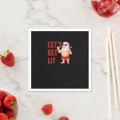 Lasst uns Weihnachten Weihnachten genießen Serviette (Beispiel)