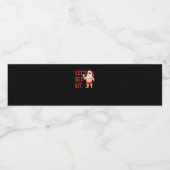 Lasst uns Weihnachten Weihnachten genießen Wasserflaschenetikett (Einzelnes Label)