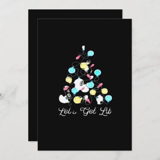 Lasst uns Weihnachten Weihnachten Lights Funny Pun (Vorne/Hinten)