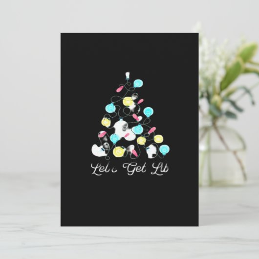 Lasst uns Weihnachten Weihnachten Lights Funny Pun (Stehend Vorderseite)