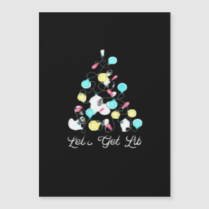 Lasst uns Weihnachten Weihnachten Lights Funny Pun Magnetkarte