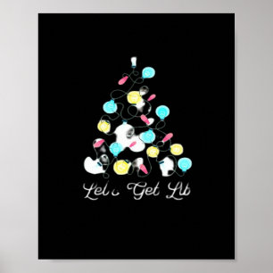 Lasst uns Weihnachten Weihnachten Lights Funny Pun Poster
