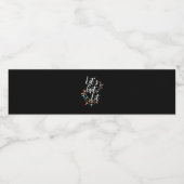 Lasst uns Weihnachten Weihnachten Weihnachten Weih Wasserflaschenetikett (Einzelnes Label)