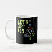 Lasst uns Weihnachts-Funny-Design bekommen Kaffeetasse (Links)