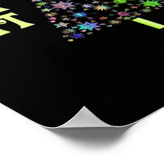 Lasst uns Weihnachts-Funny-Design bekommen Poster (Ecke)