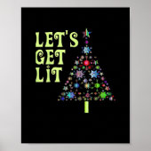 Lasst uns Weihnachts-Funny-Design bekommen Poster (Vorne)