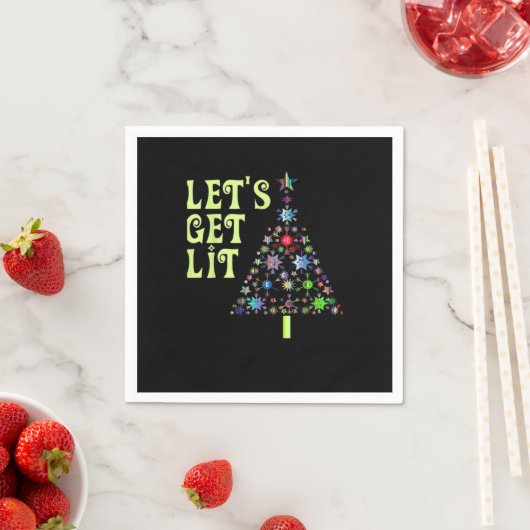 Lasst uns Weihnachts-Funny-Design bekommen Serviette (Beispiel)