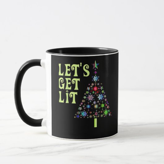 Lasst uns Weihnachts-Funny-Design bekommen Tasse (Links)