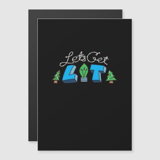 Lasst uns Weihnachts-Klassiker erleben Magnetkarte (Vorne/Hinten)